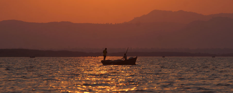 Pêcheurs sur le lac Malombe